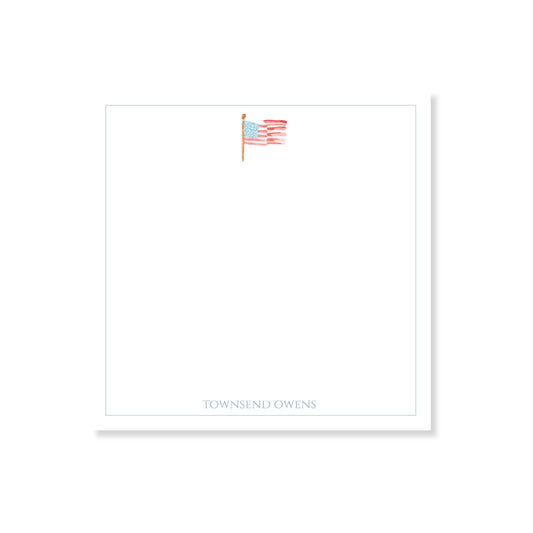 American Flag Personalized Notepad