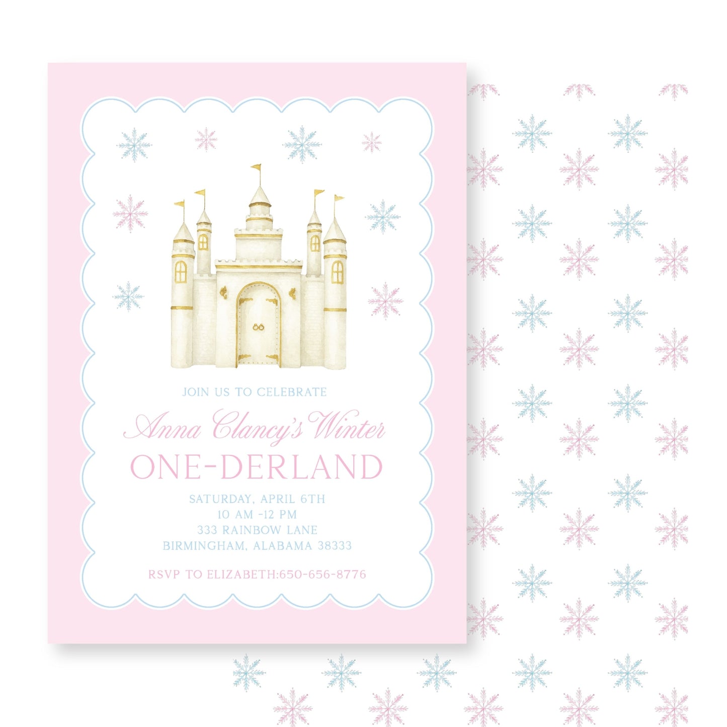 Winter One-Derland Invitation