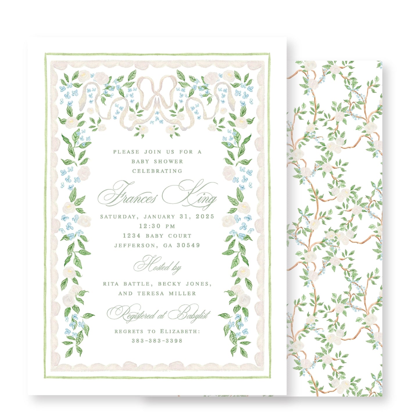 Heirloom Baby Shower Invitation