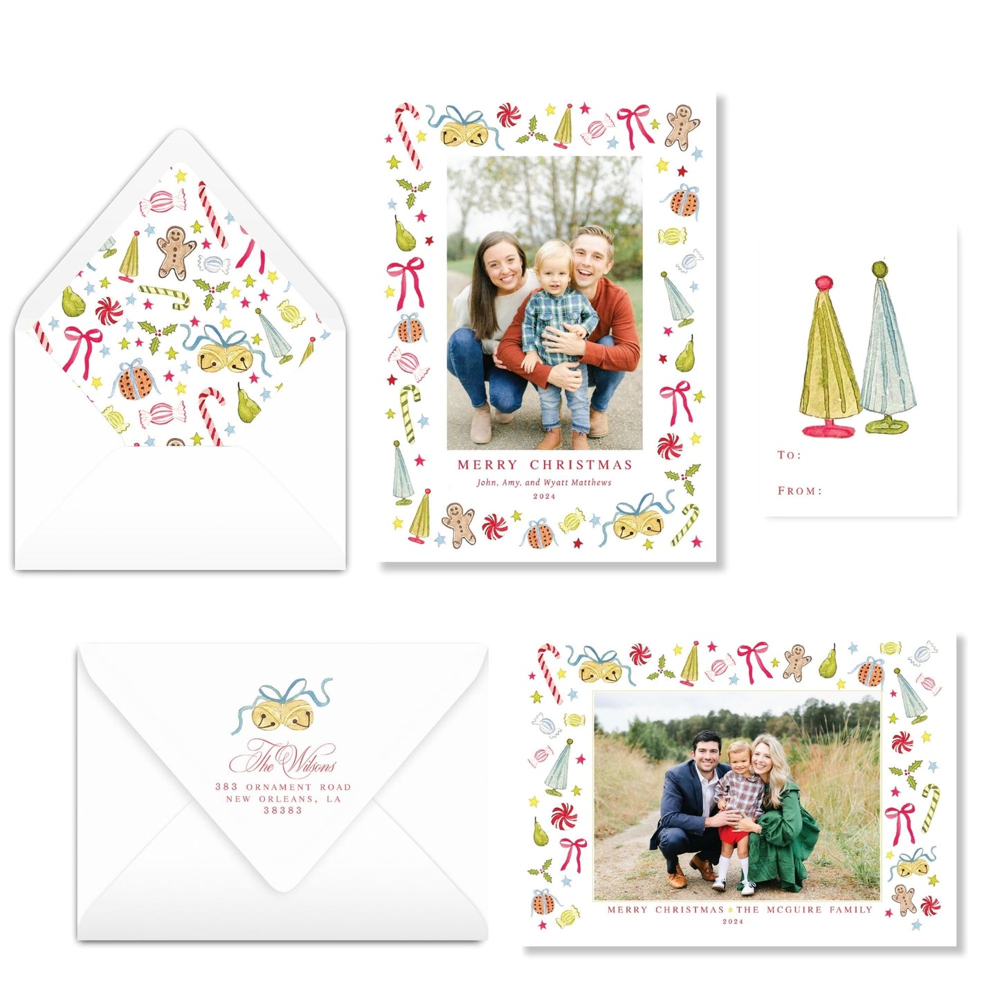 Jolly Christmas-Vertical Christmas Card Photo