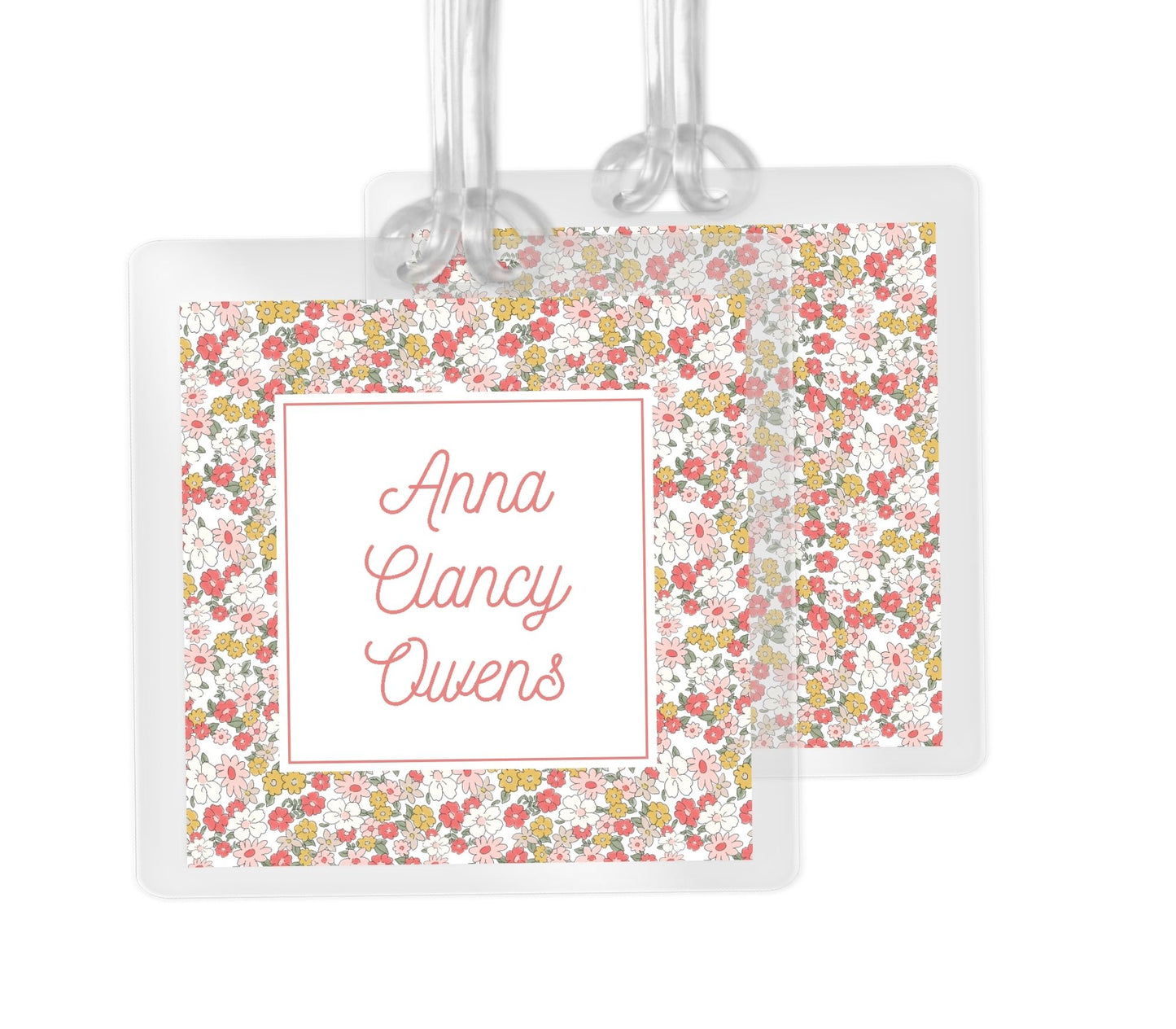 Ditsy Floral Bag tag