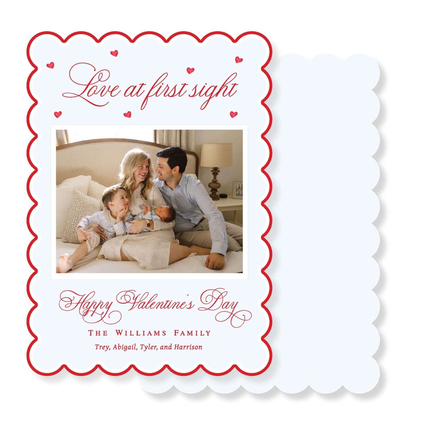 Love at First Sight Photo Baby Announcement Card