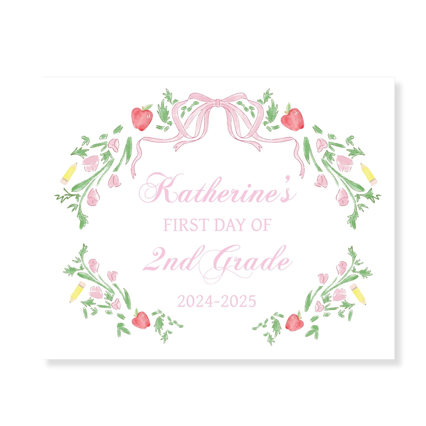 School Garland Sign