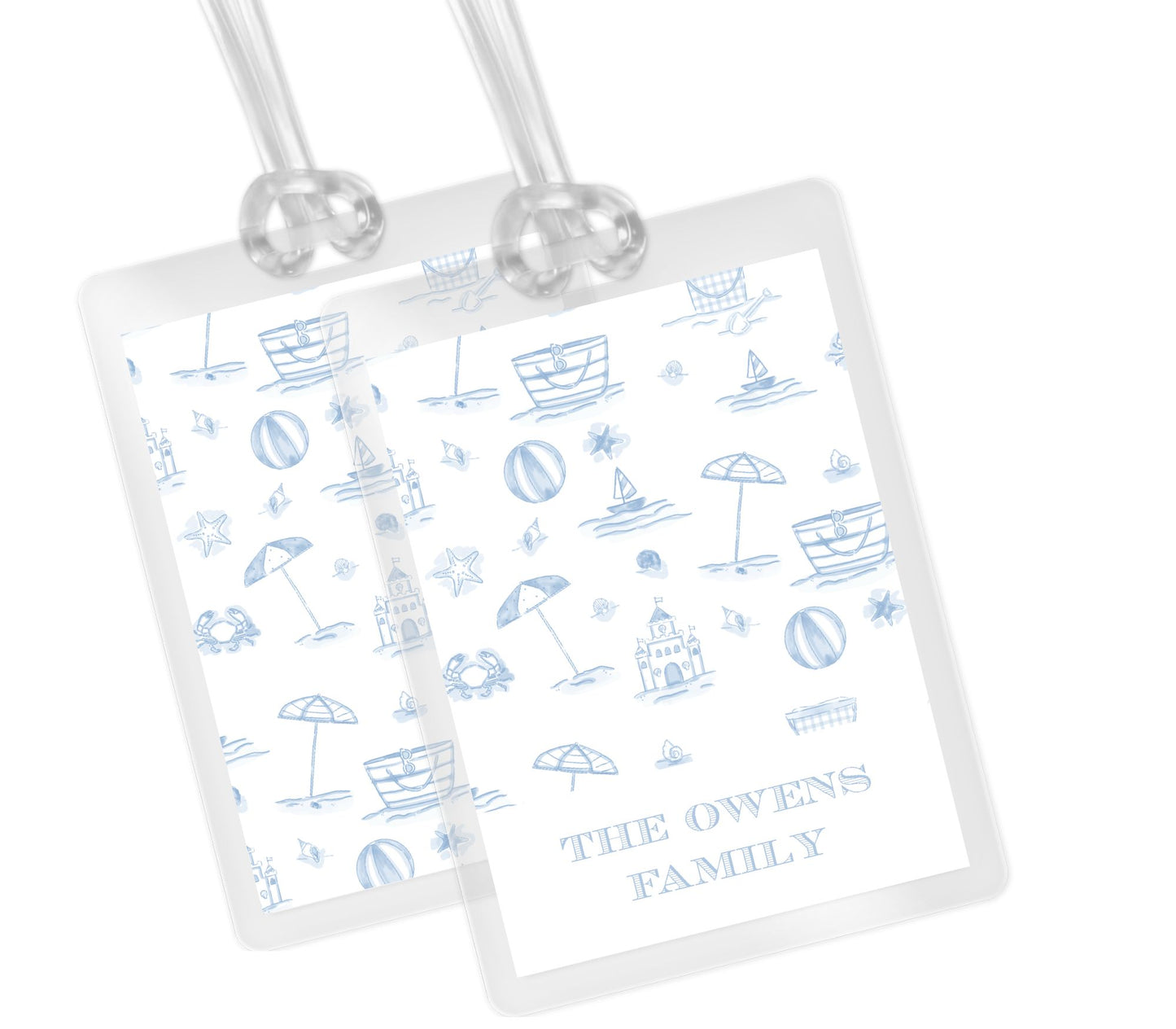 Beach Toile Bag Tag