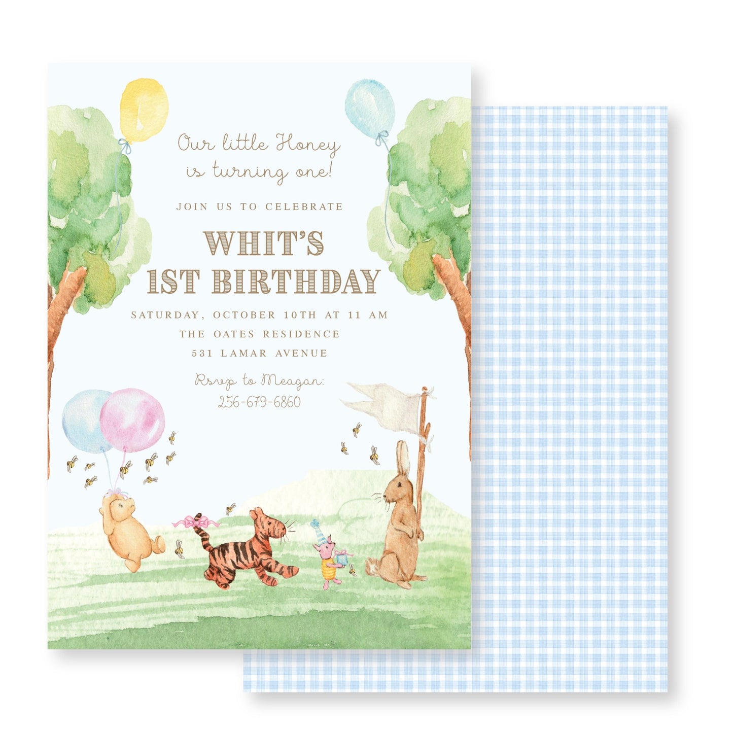 Winnie the Pooh Invitation