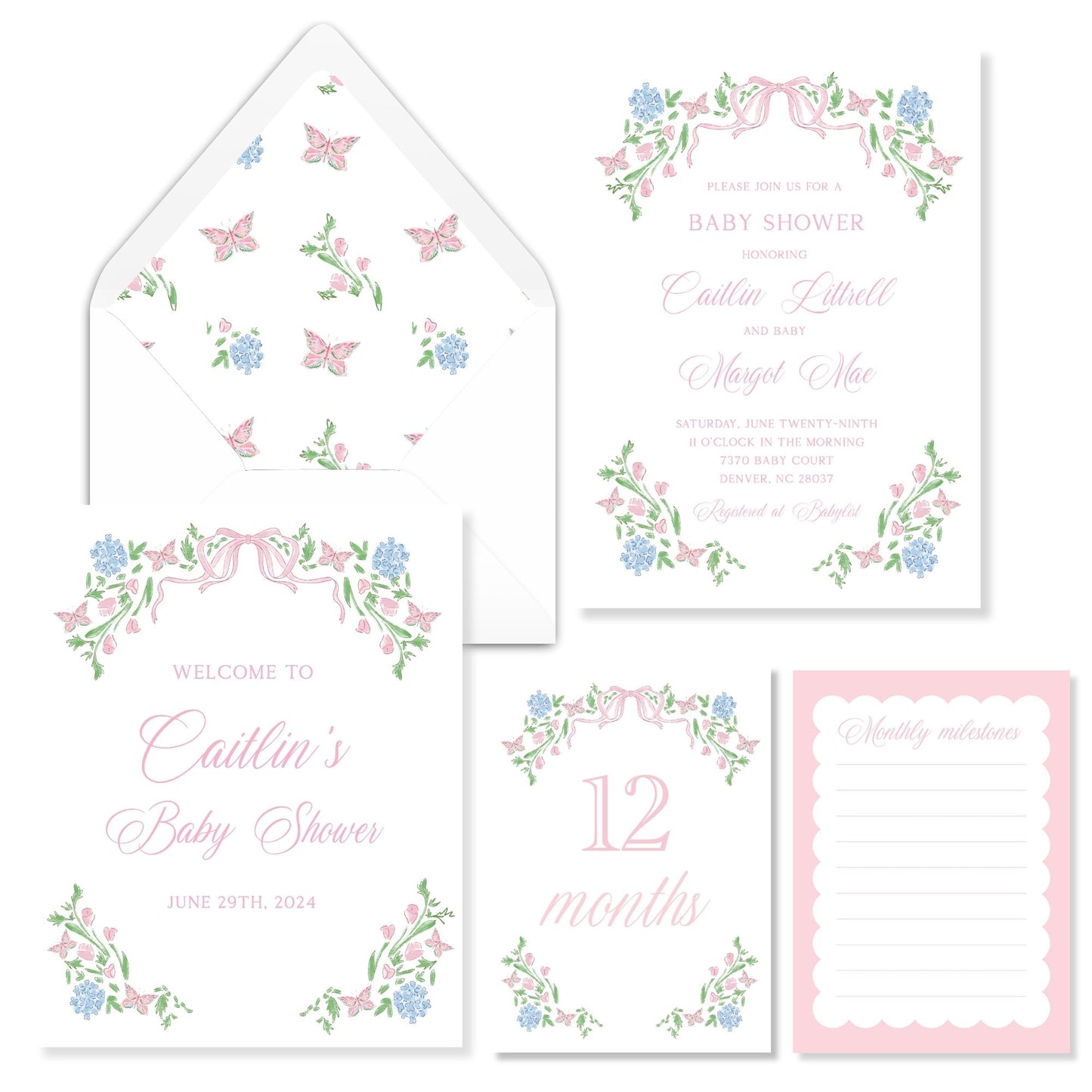 Butterfly Baby Shower Suite
