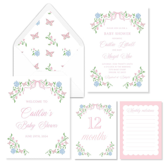Butterfly Baby Shower Suite
