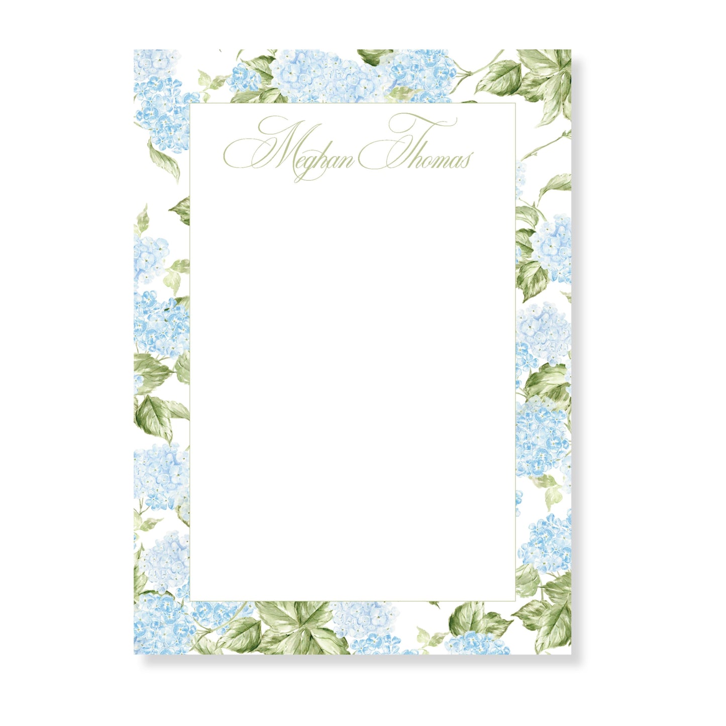 Hydrangea Notepad
