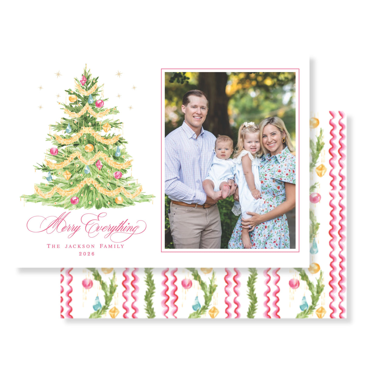Tinsel Tree Christmas Card