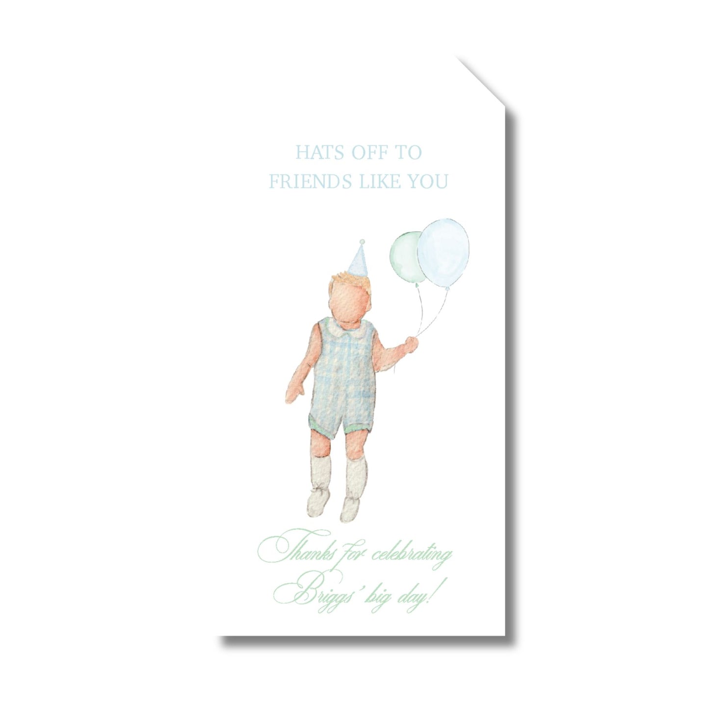 Birthday Boy Favor Tag