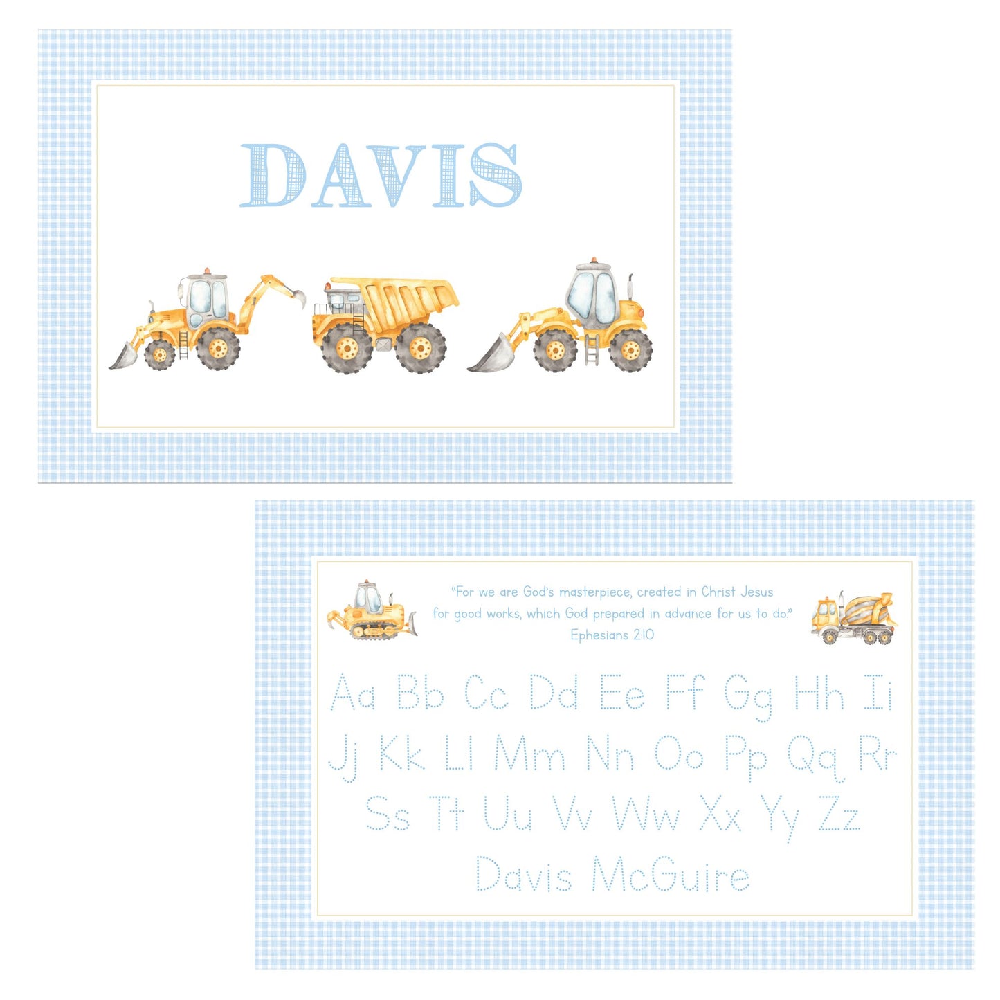 Construction Placemat