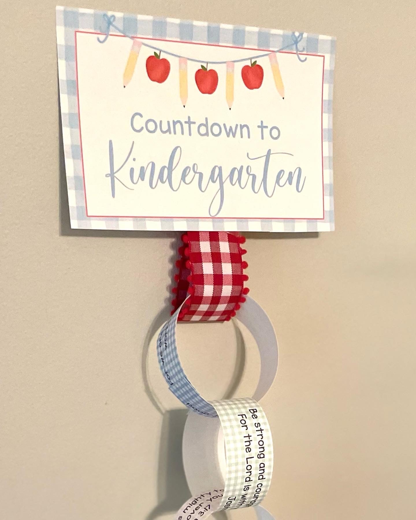 Back to School Scripture Countdown