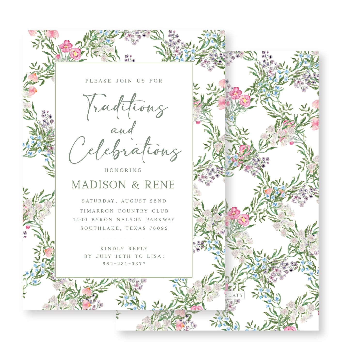 Wildflower Oasis Invitation