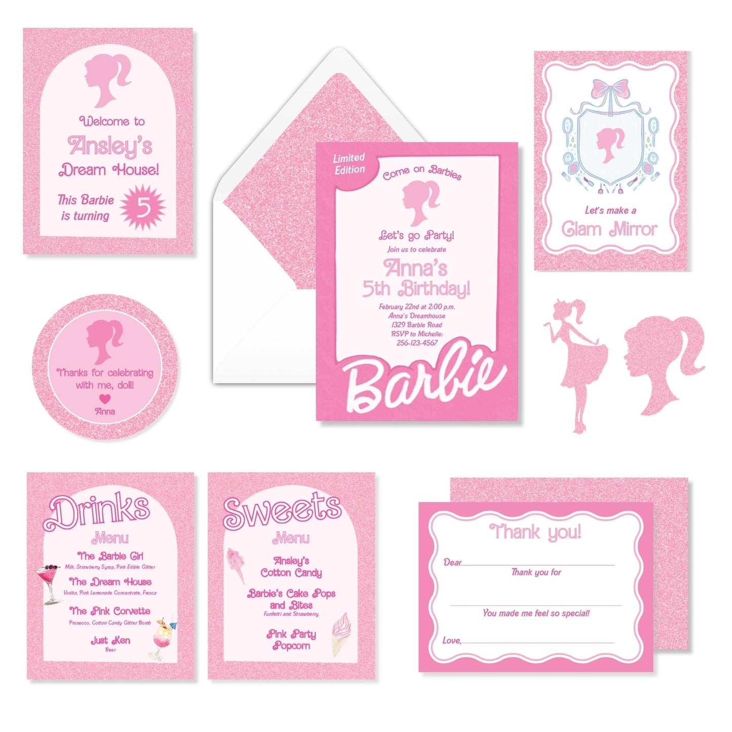 Barbie Invitation