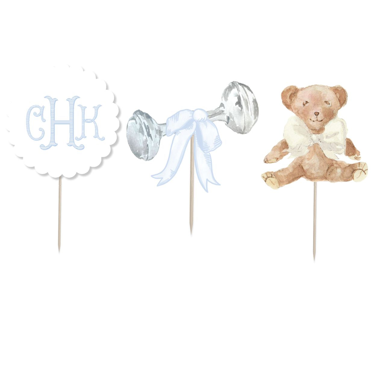 Baby Boy Cupcake toppers