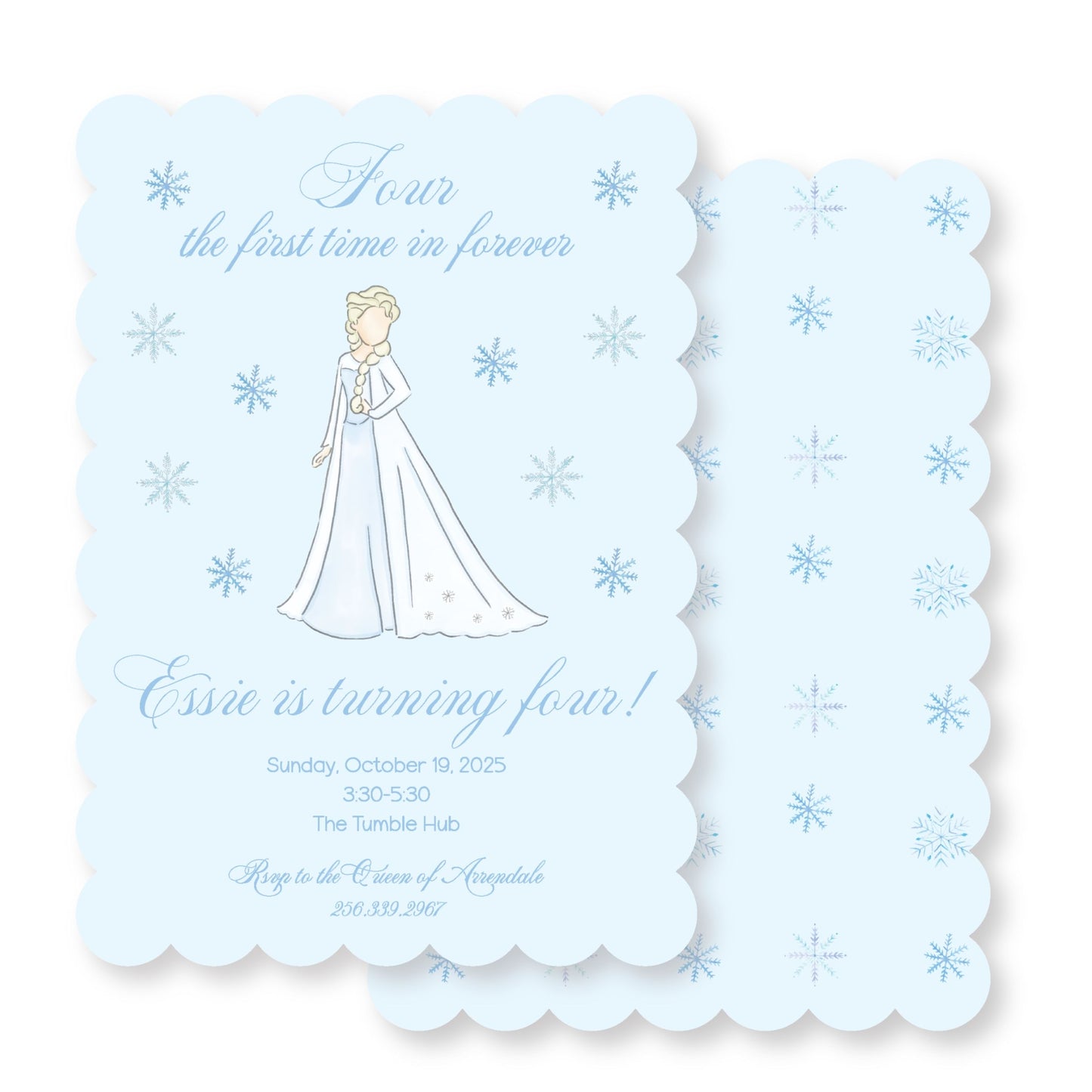 Frozen Invitation/ Four the First Time in Four-ever