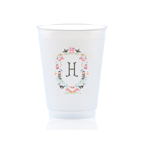 Halloween frosted cups