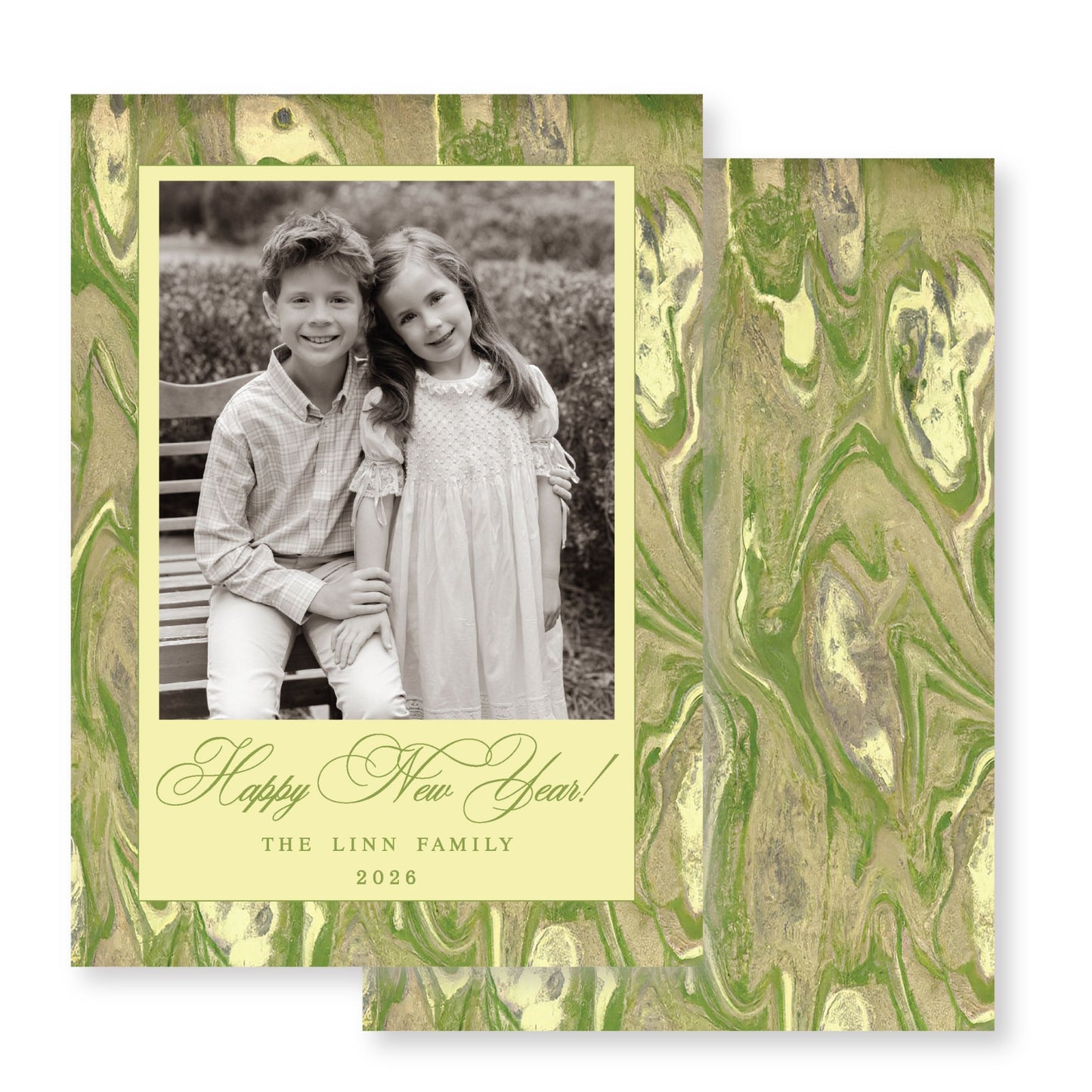 Marble New Year- Emerald