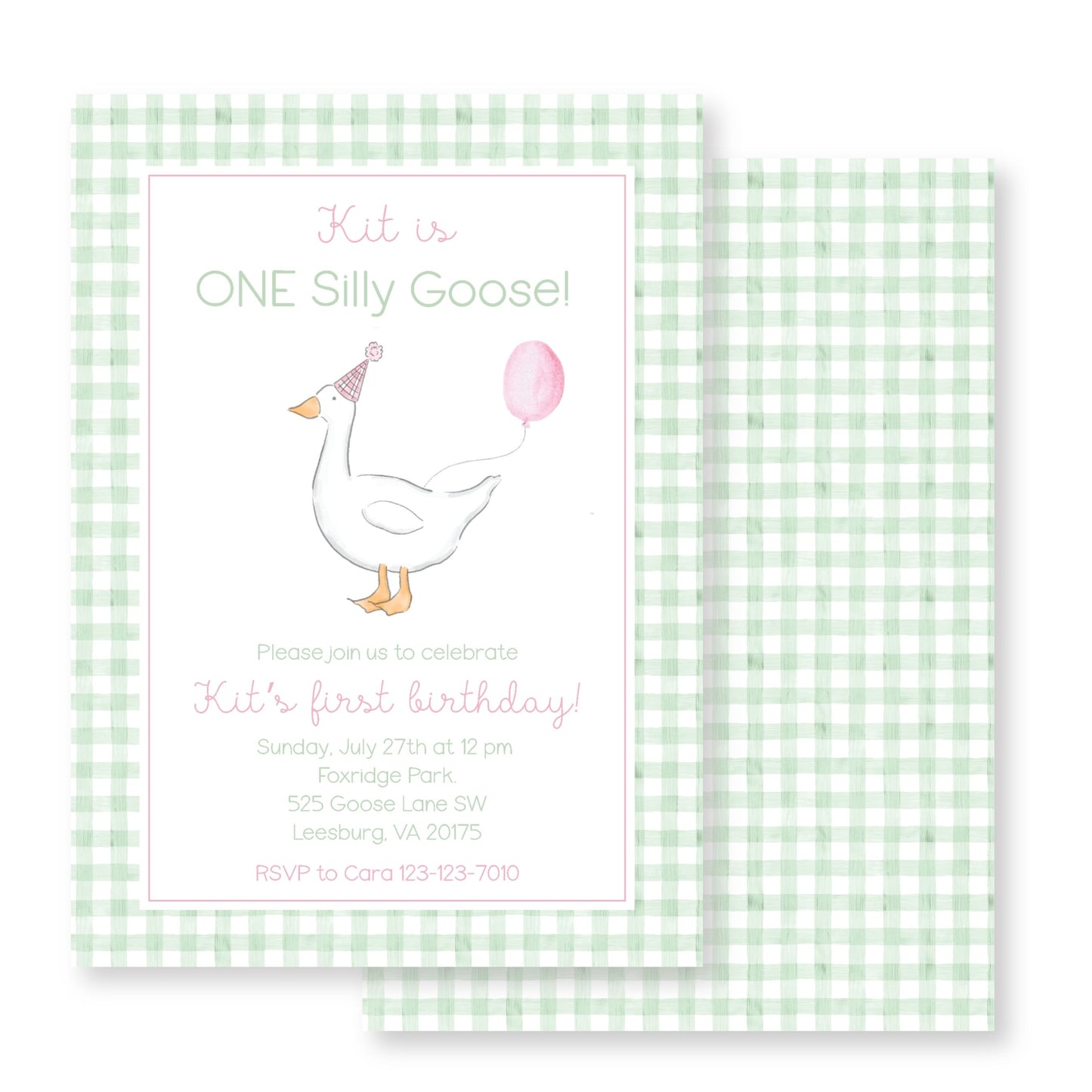 One Silly Goose- pink