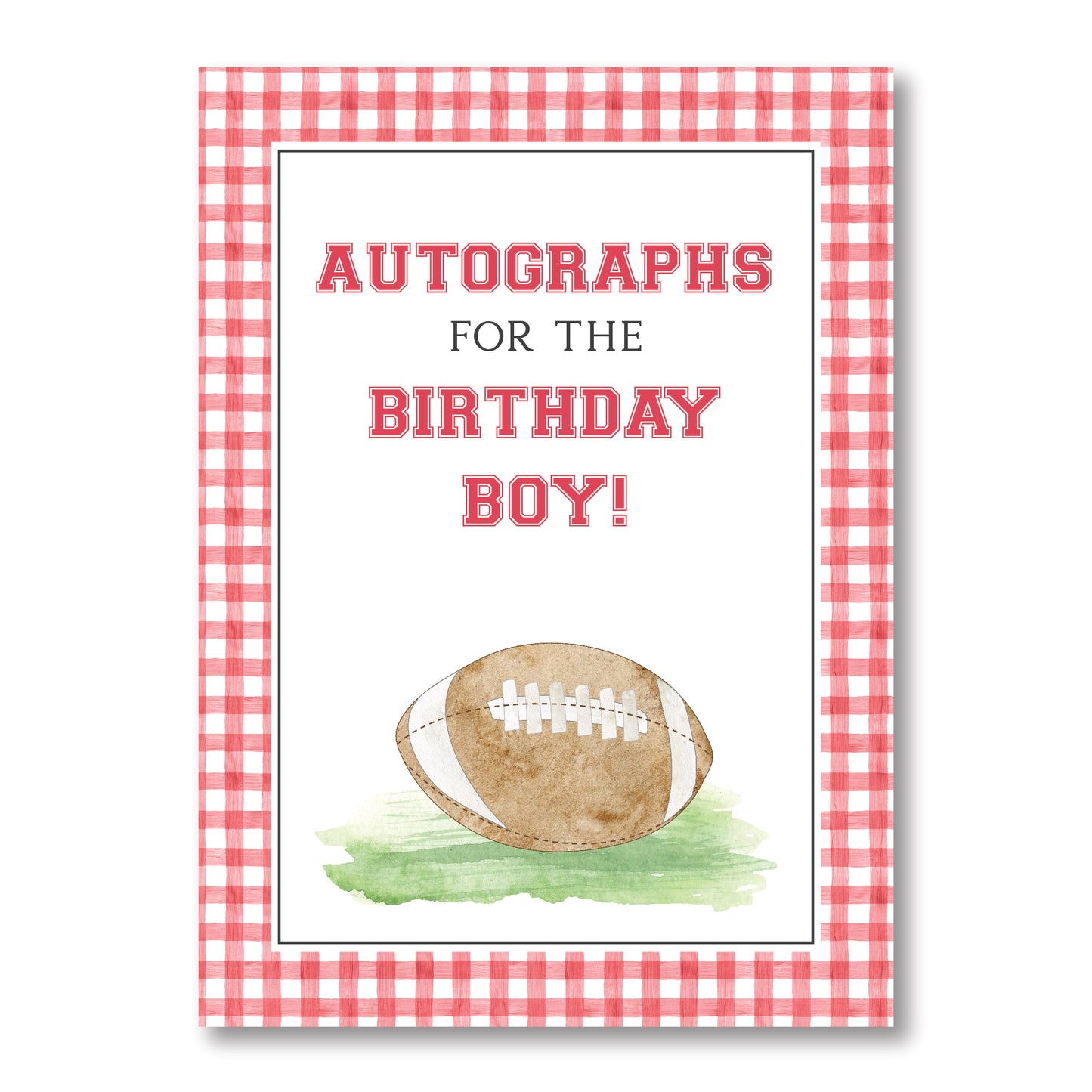 Autograph Sign/ Football