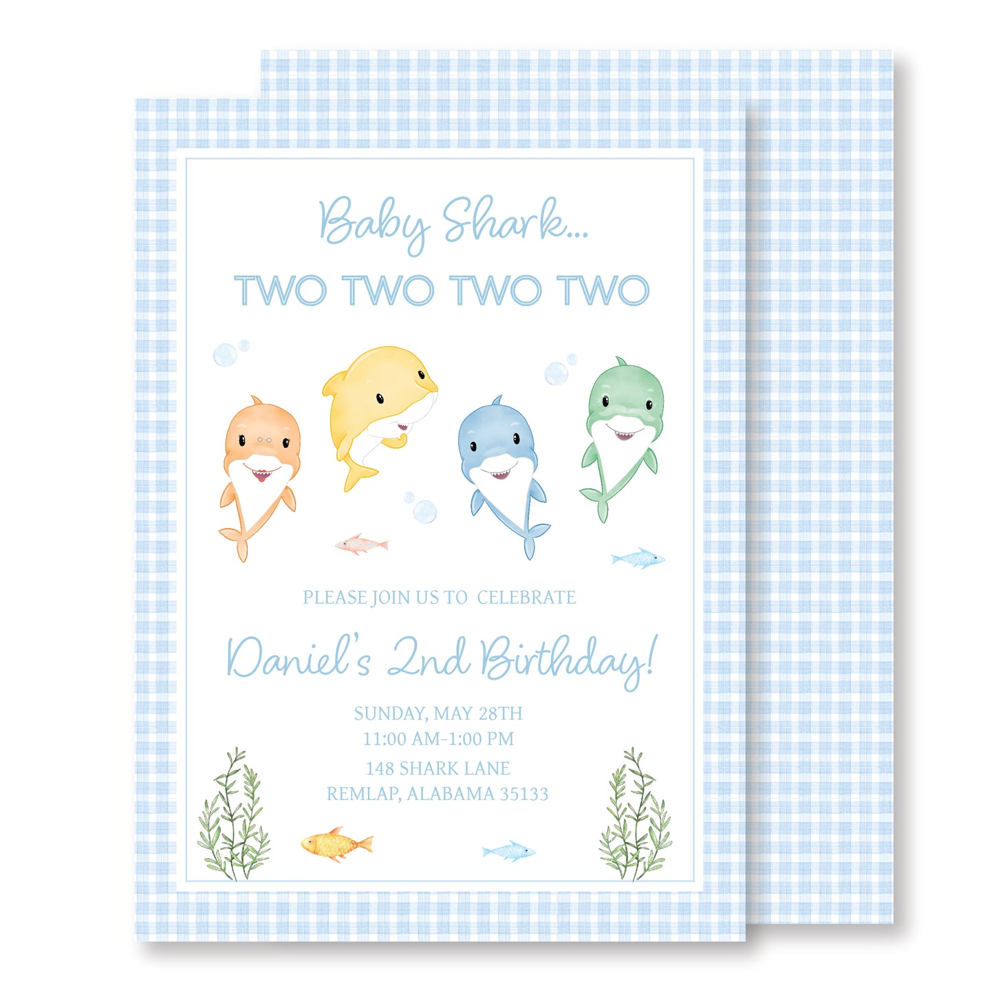 Baby Shark Invitation