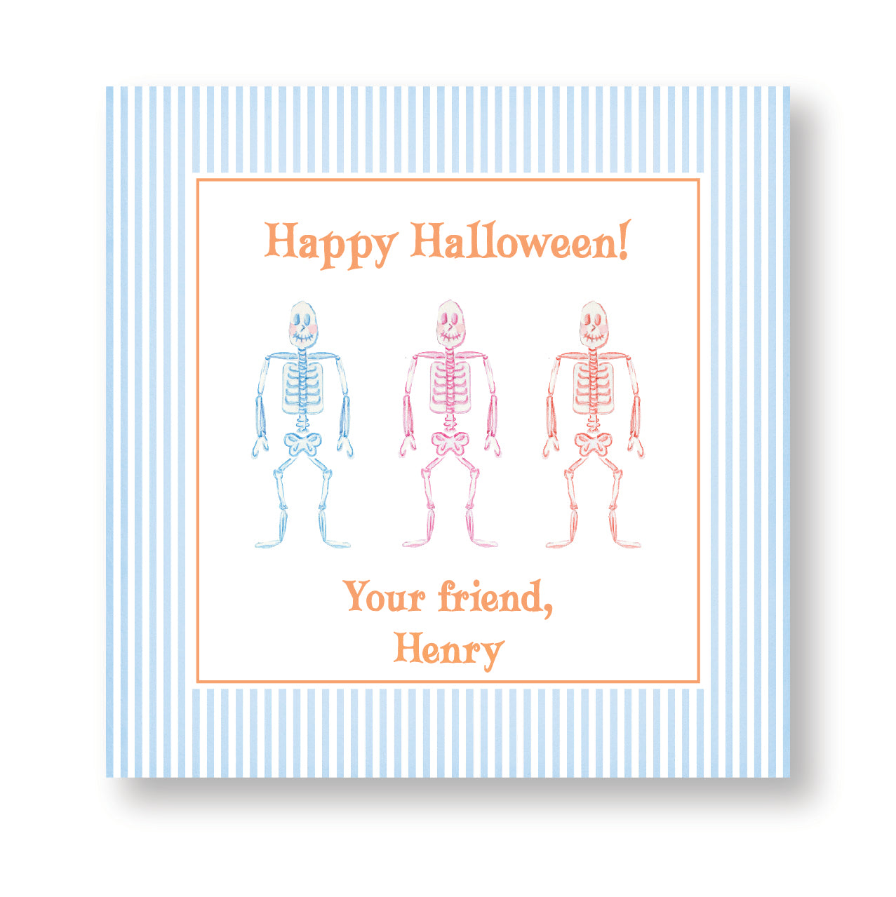 Skeleton Tag Blue