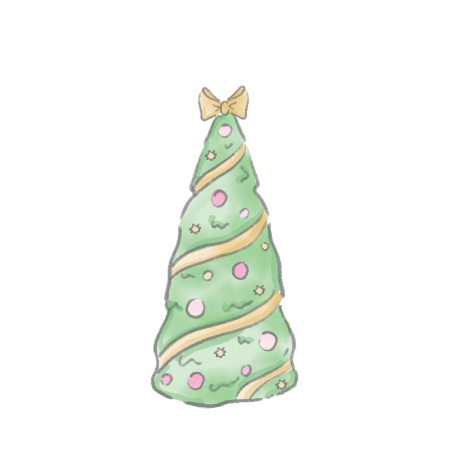 Christmas Tree Cake Topper