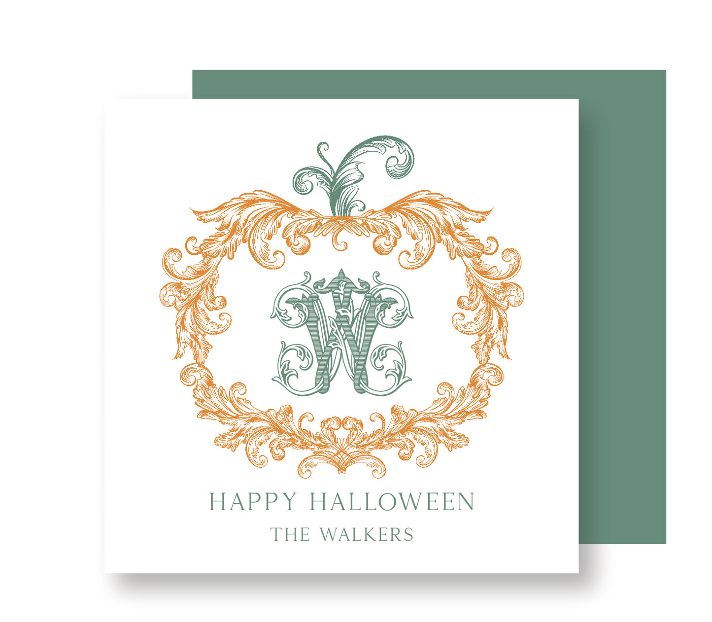 Halloween Monogram tag