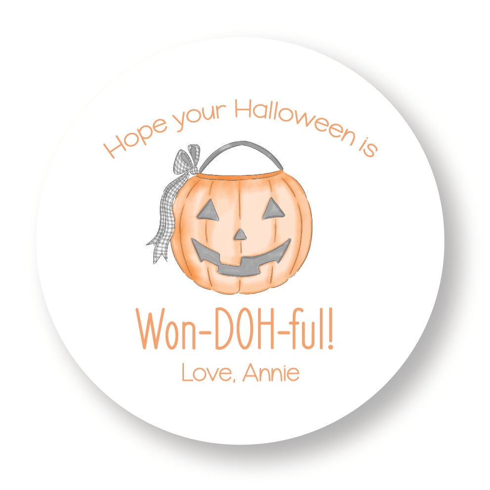 Orange Halloween Play Doh Stickers