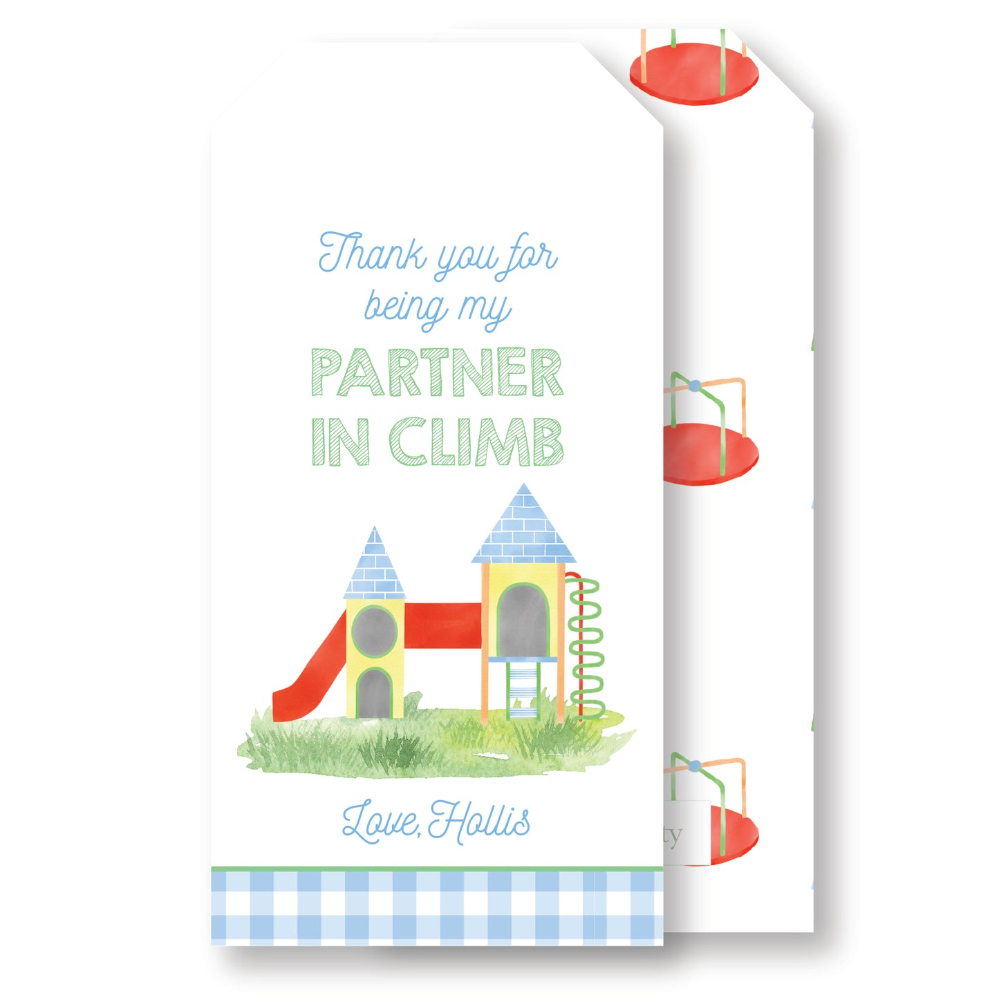 Park Party Favor Tag