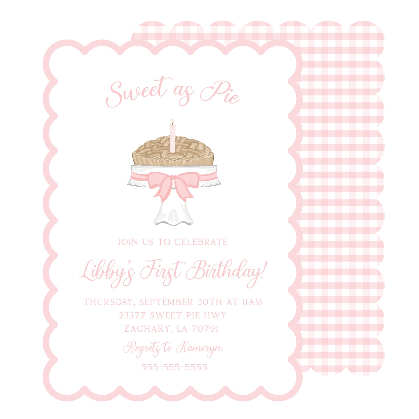 Sweet as Pie Invitation