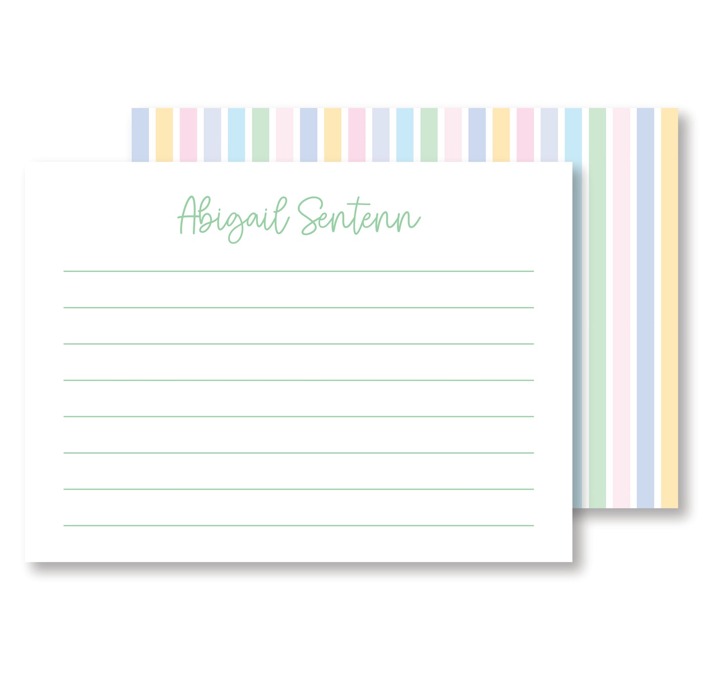 Rainbow Stripe Stationery