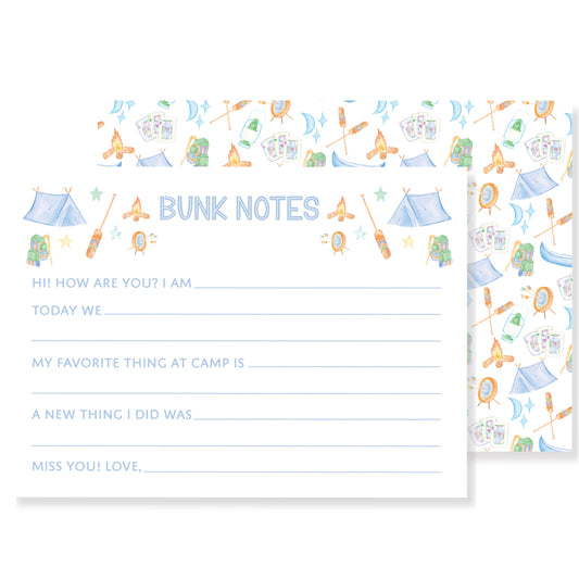Camp Bunk Notes Blue