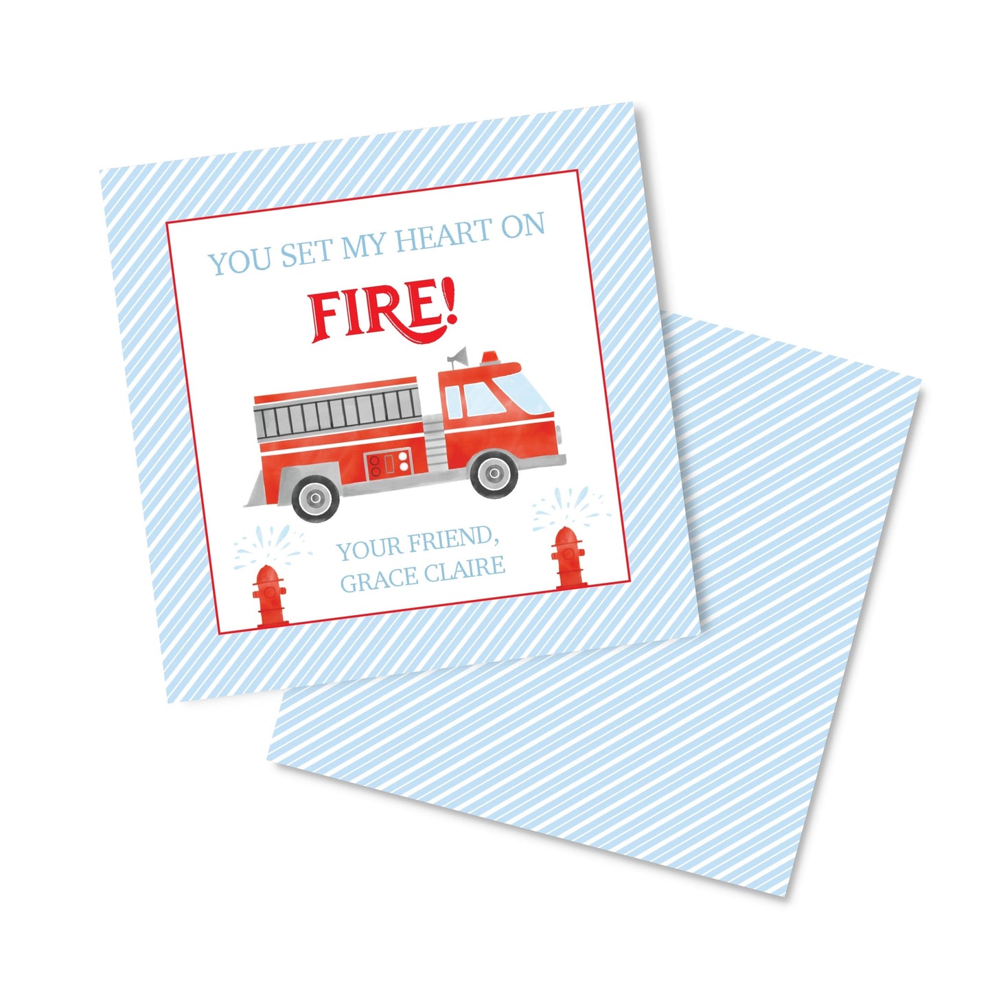 Fire Truck Valentine