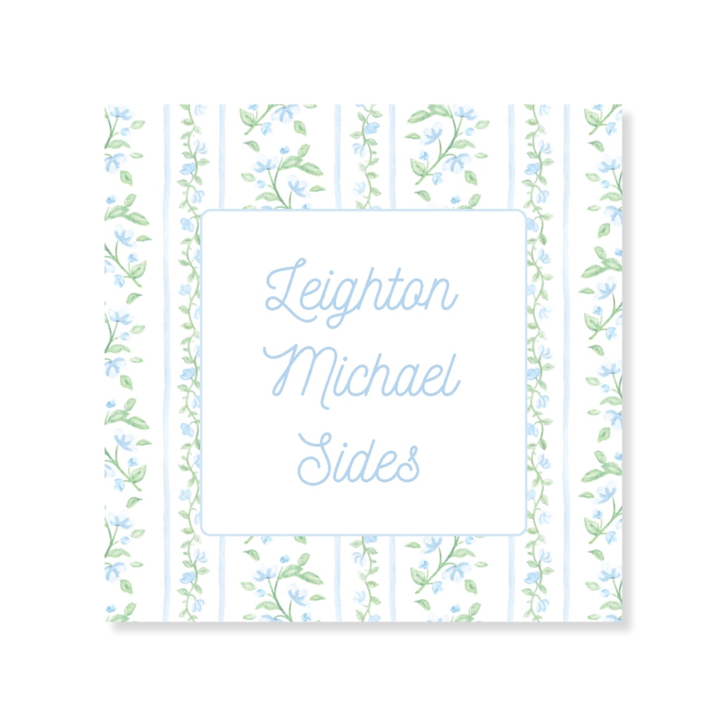 Grand Millennial Blue Pattern card