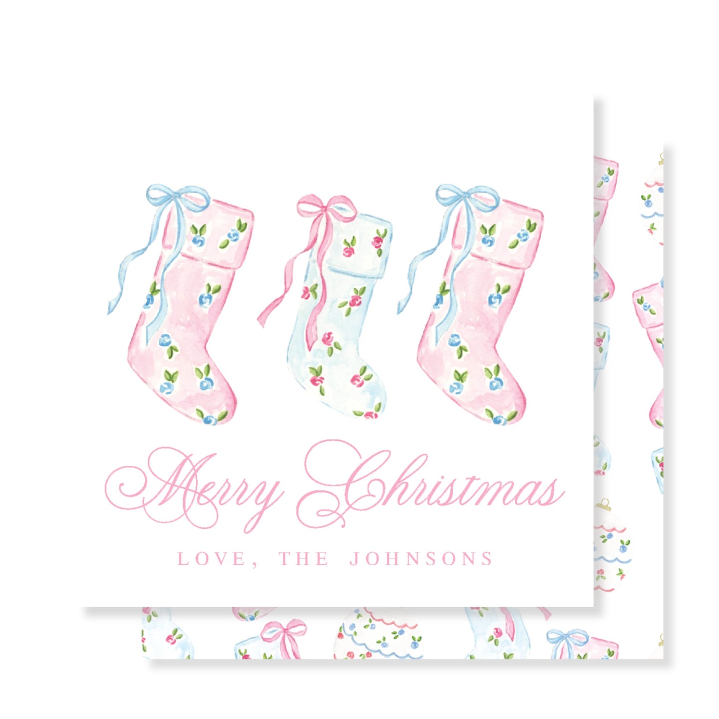 Delicate Stockings Square Tag