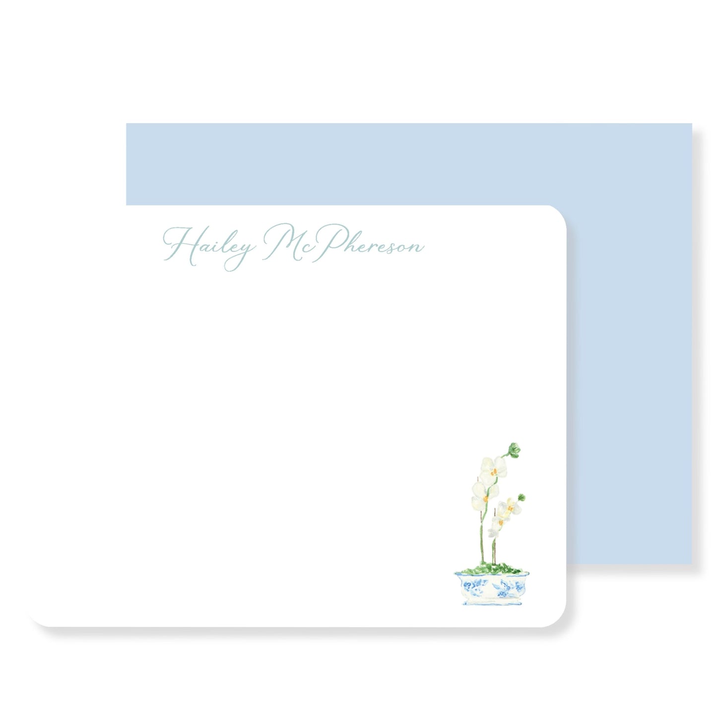 Grandmillennial Orchid Stationery