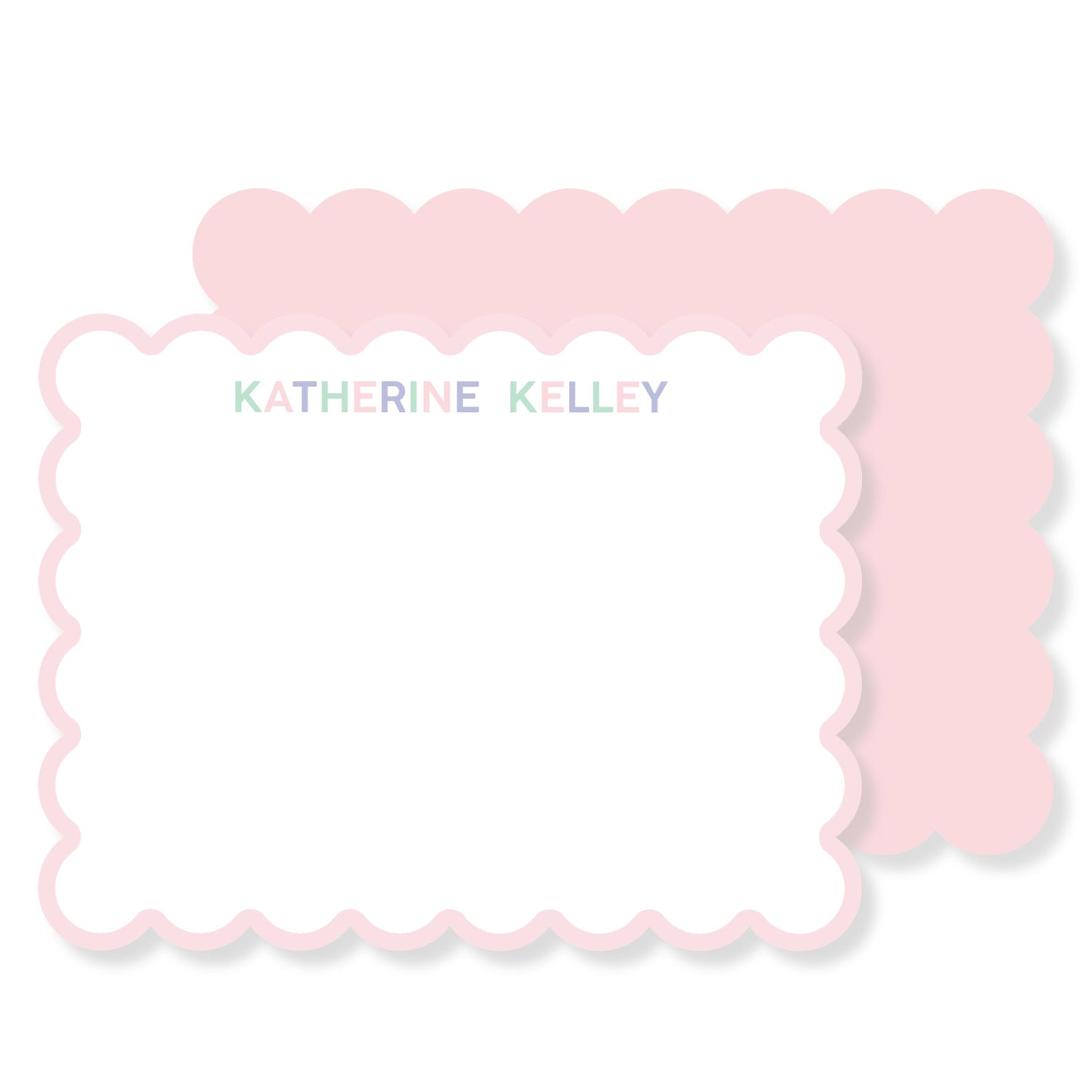 Pastel Colored Wavy Stationery