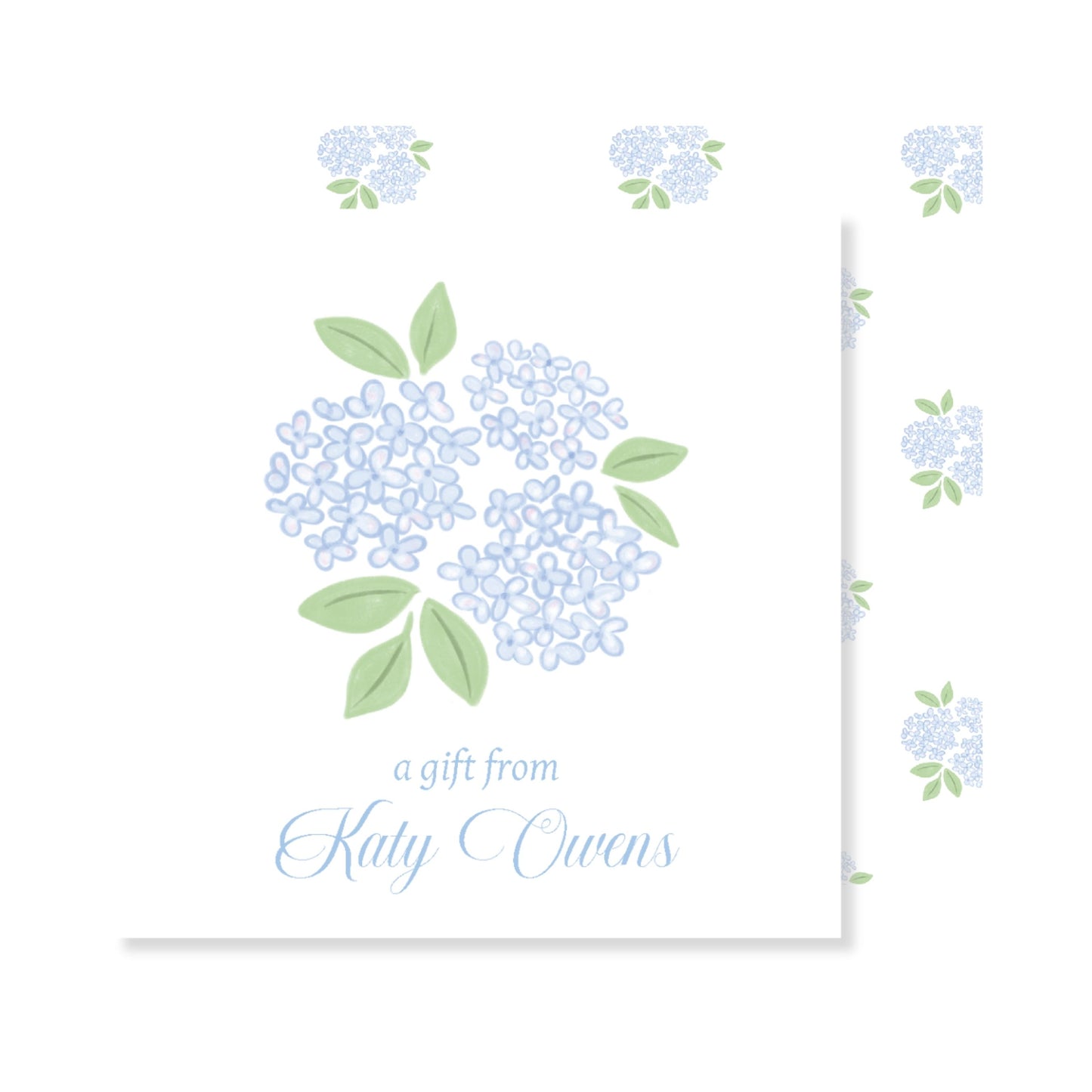 Hydrangea Enclosure Card