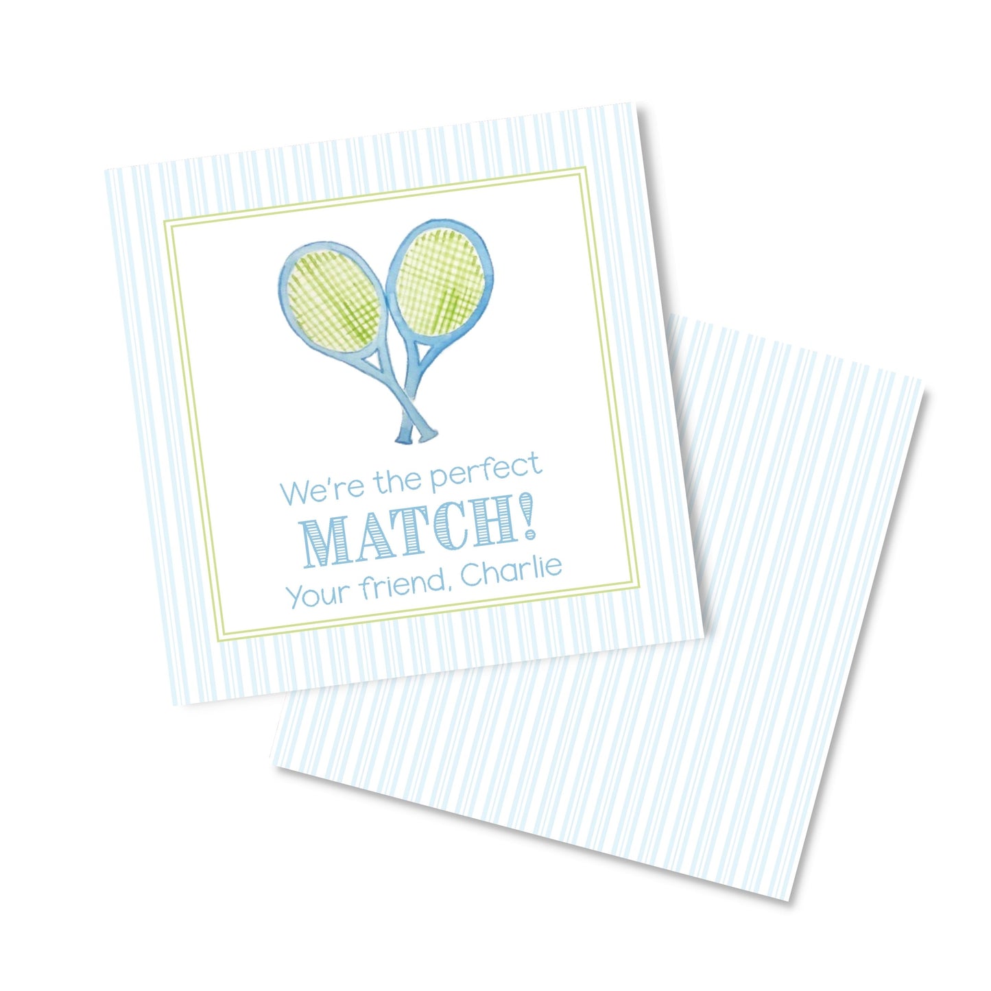 Blue Tennis Valentine