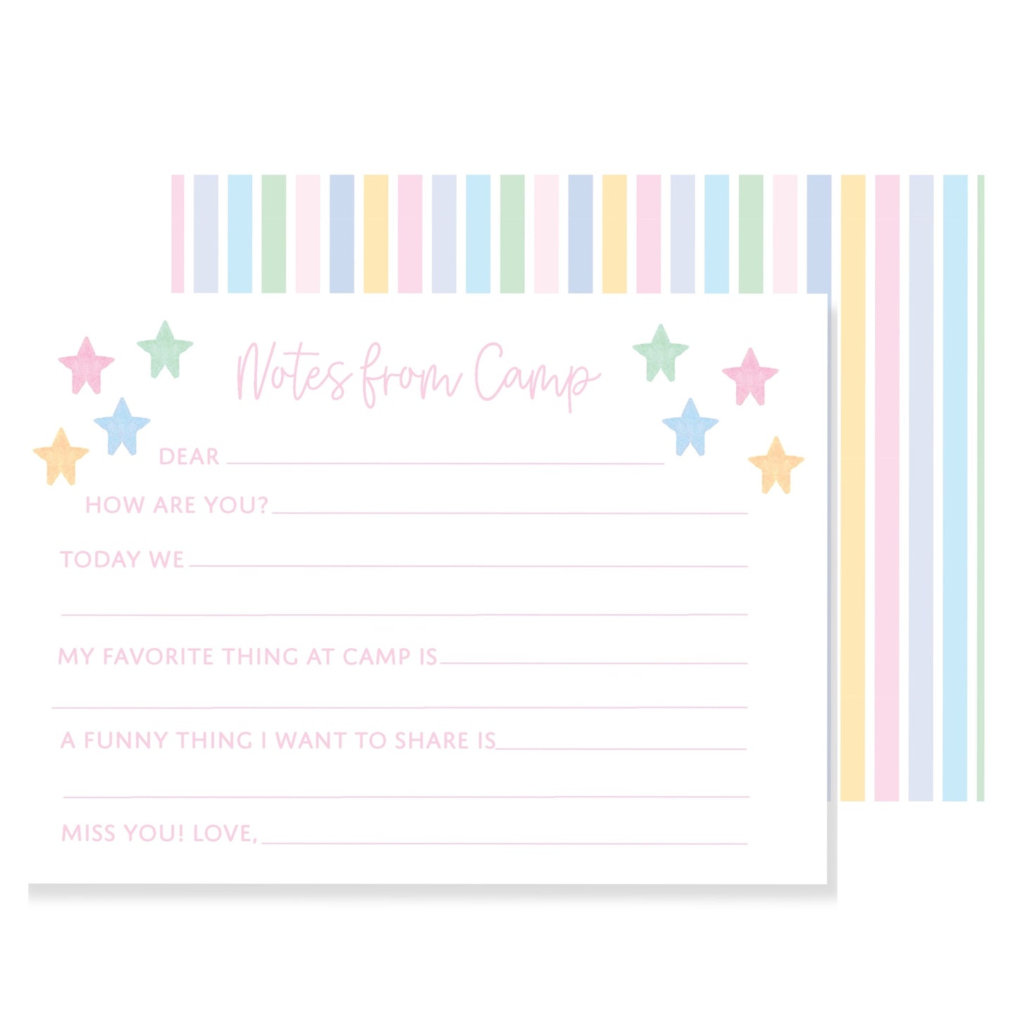 Pastel Star Camp Notes