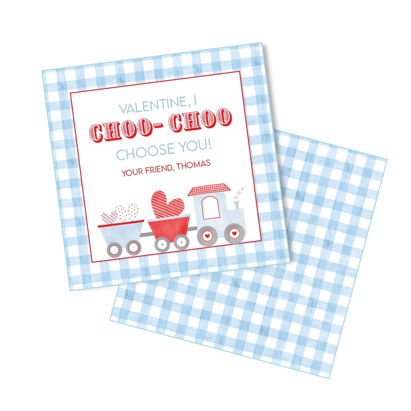 Choo Choo Valentine Blue