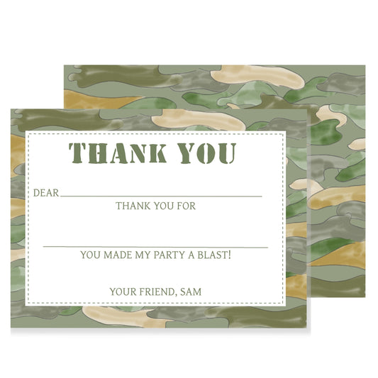 Army Thank You Notes