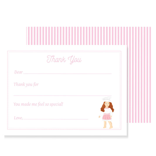 Doll Fill in Blank Thank You Notes