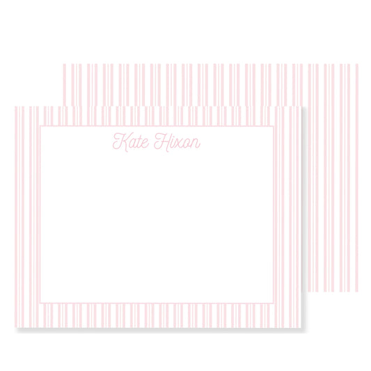 Pink Stripe Stationery