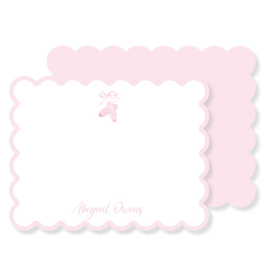 Ballet Scalloped Stationery