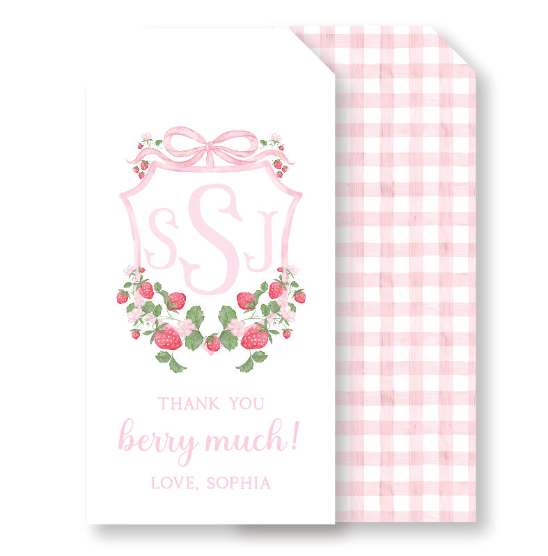 Strawberry Party Tag