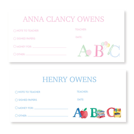 ABC School Envelope
