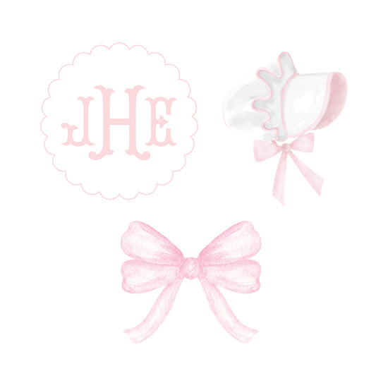 Baby Girl Cupcake Toppers