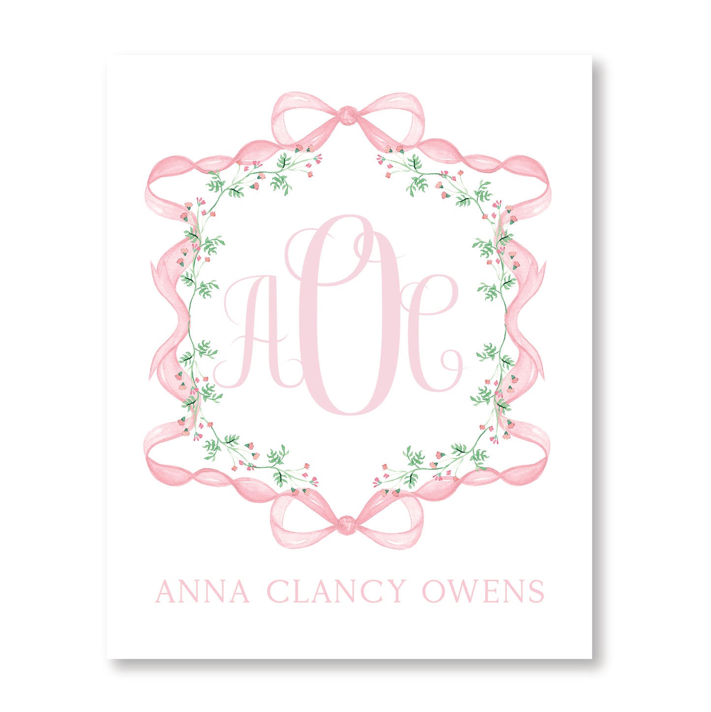 Berry Monogram Crest Hospital Sign